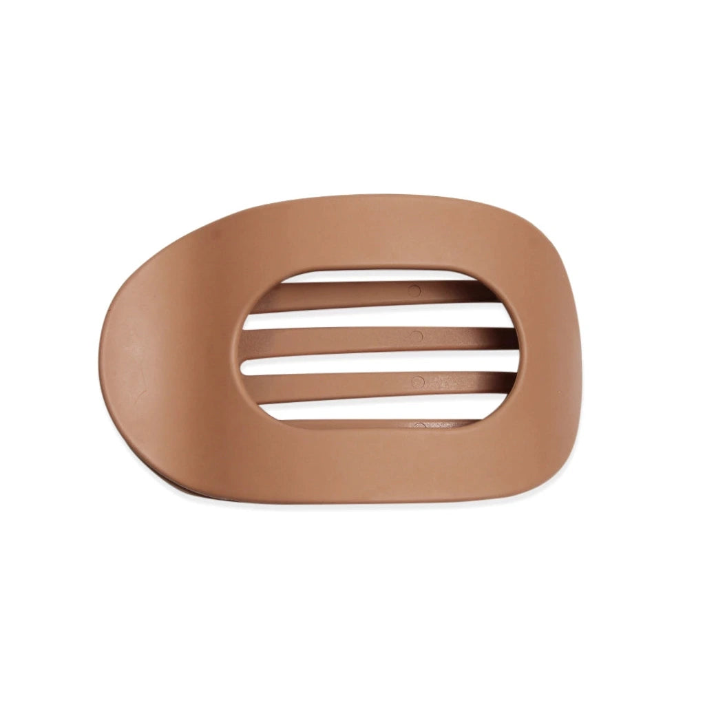 Soft Finish Flat Lay Round Clip Macchiato