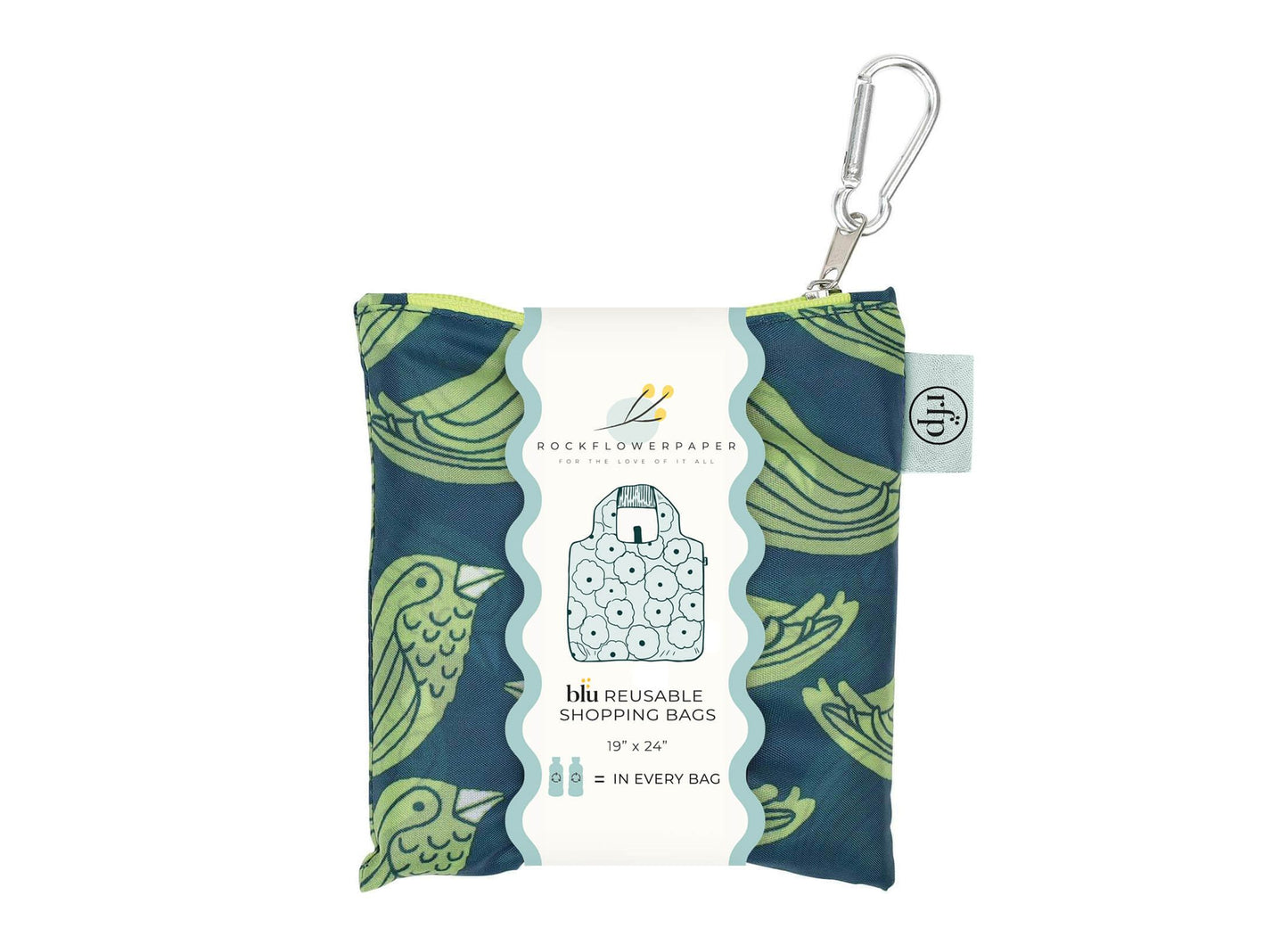 Woodland Birds Blu Bag in a Pouch