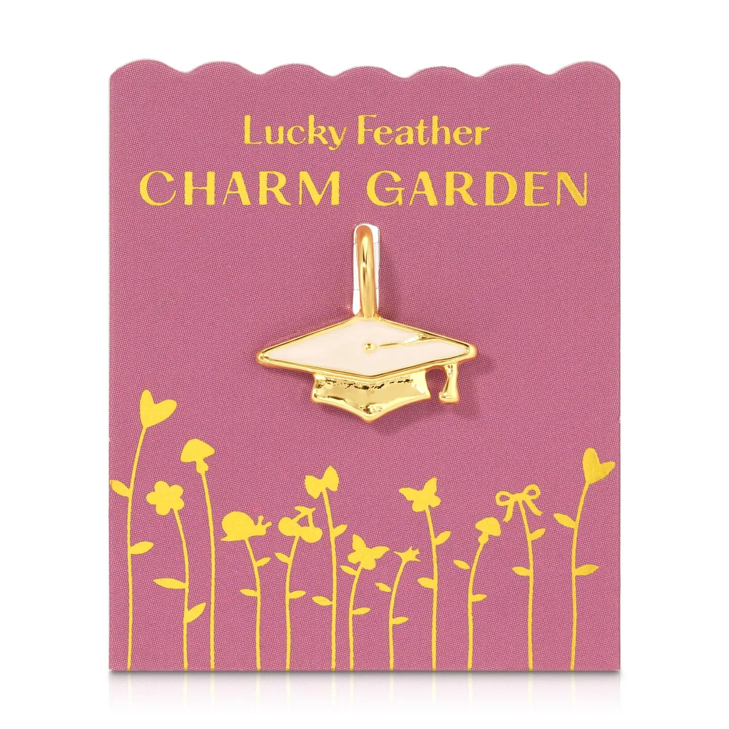 Graduation Cap Charm Garden Gold Charm