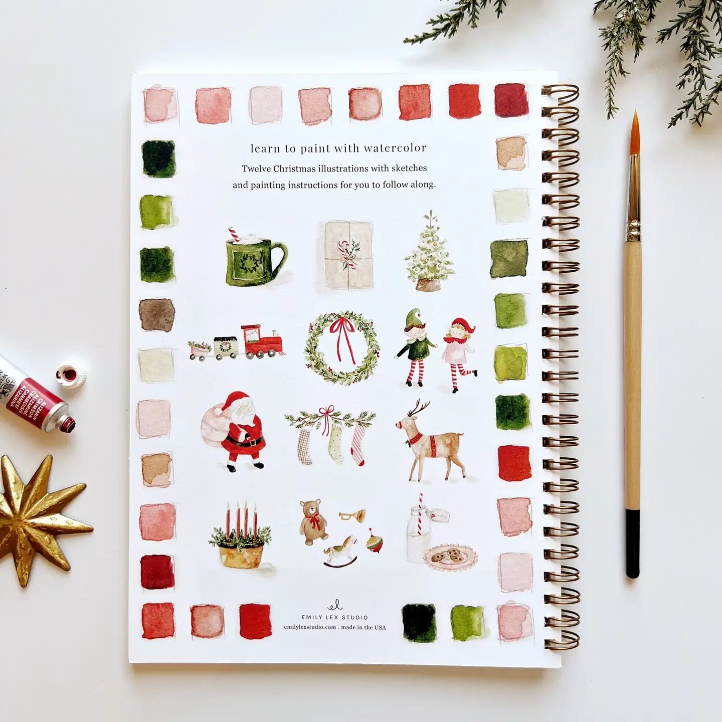 Watercolor Workbook Christmas