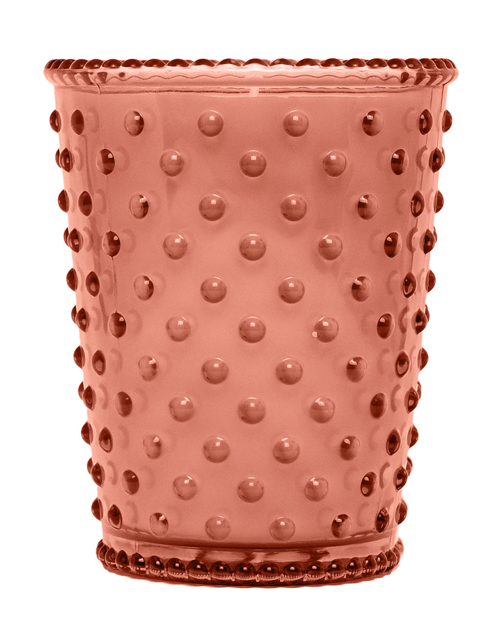 Bulgarian Orchard Hobnail Glass Candle