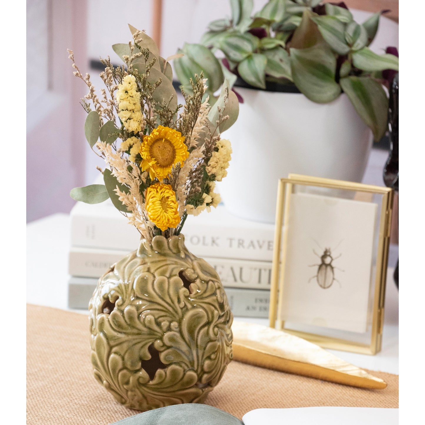 Yellow Strawflower Happy Mini Bouquet