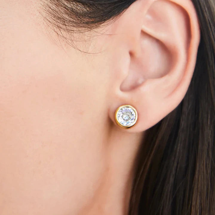 Lighthouse Stud Earrings Cubic Zirconia