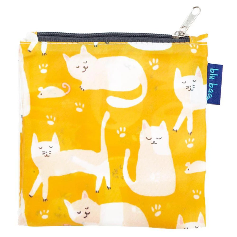 Kitty Cats Yellow Blu Bag in a Pouch