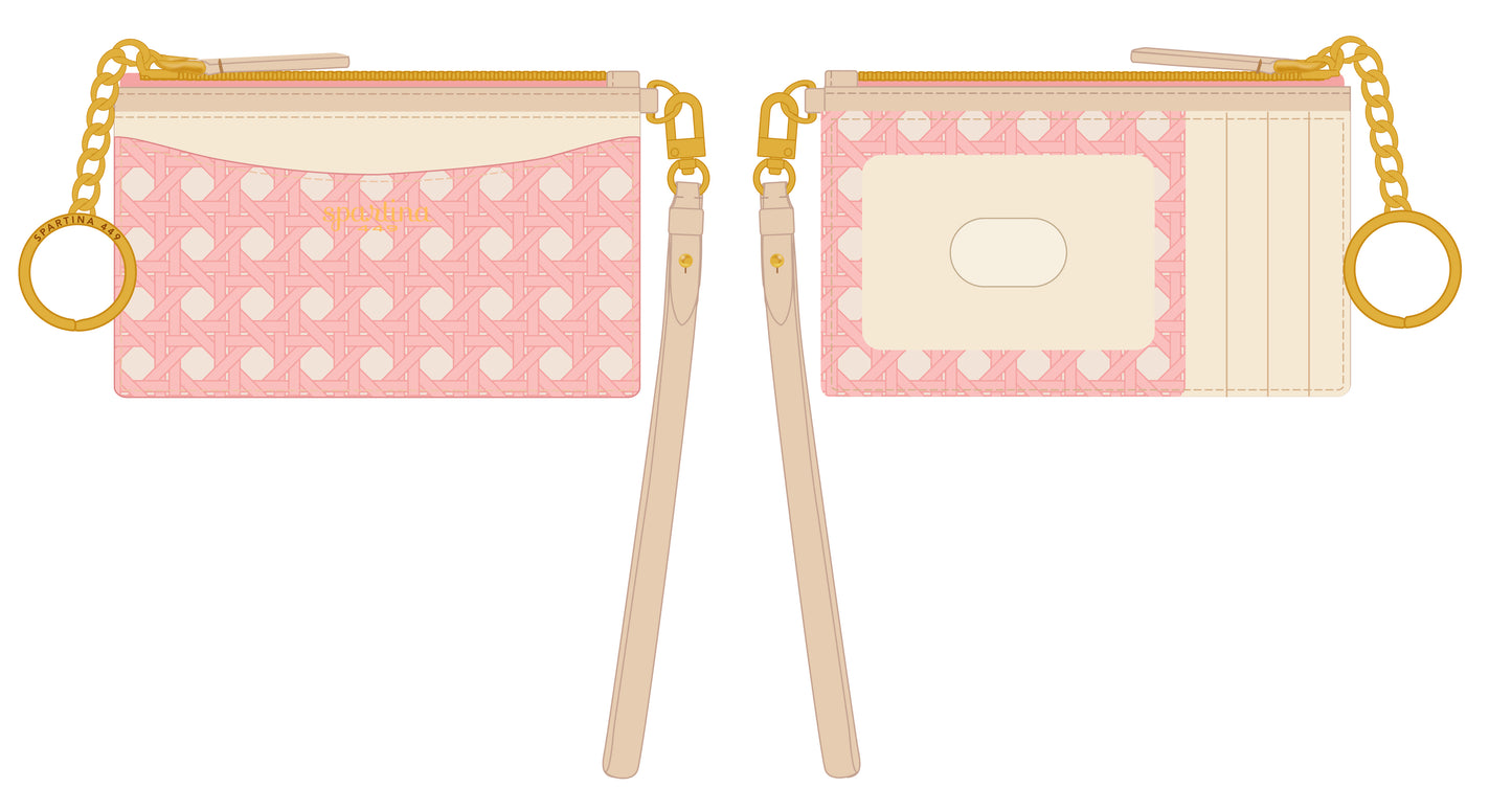 Slimcard Coinpurse Pink Cane