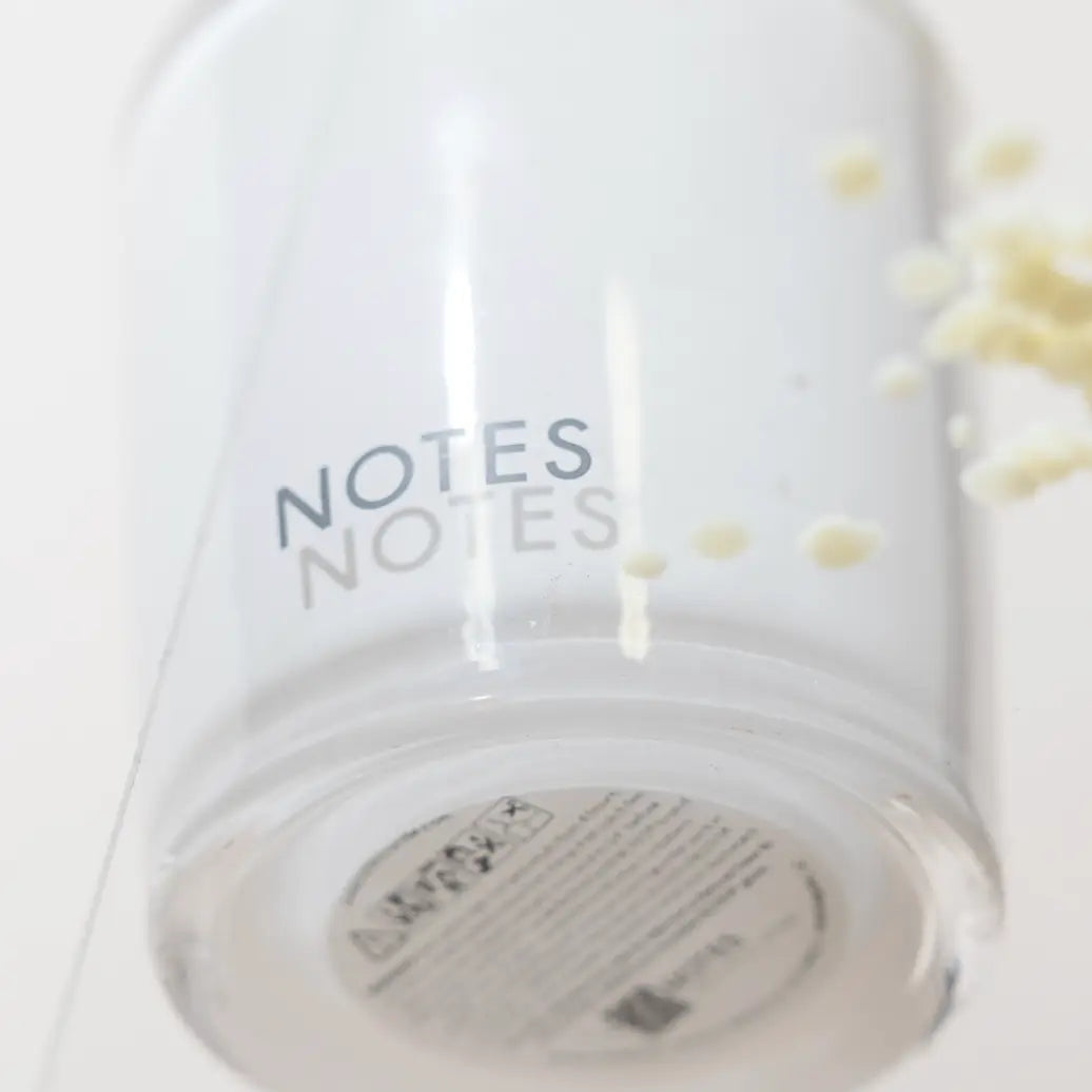 Candle Vessel Glass White