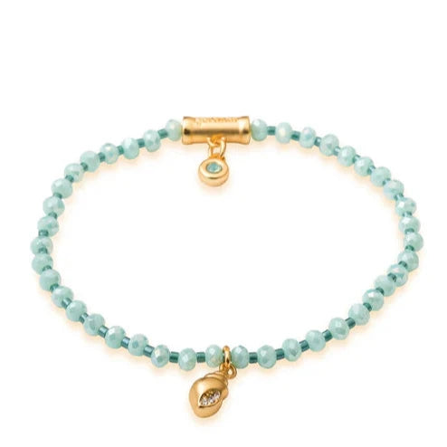 Twinkle Stretch Bracelet Sea Foam Shell