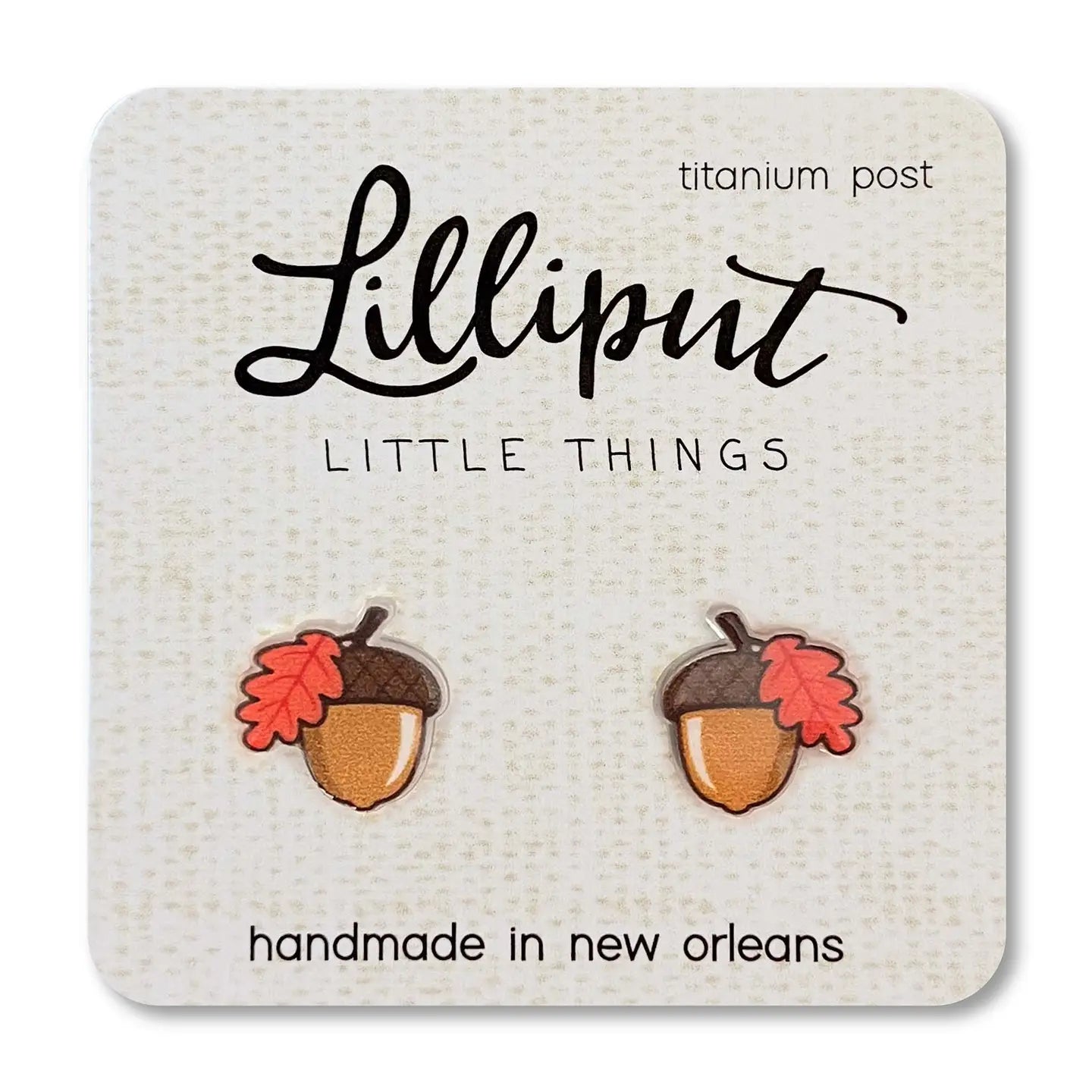 Lilliput Fall Acorn Earrings