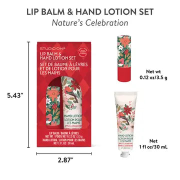 Nature's Celebration Lip Balm & Hand Lotion Set