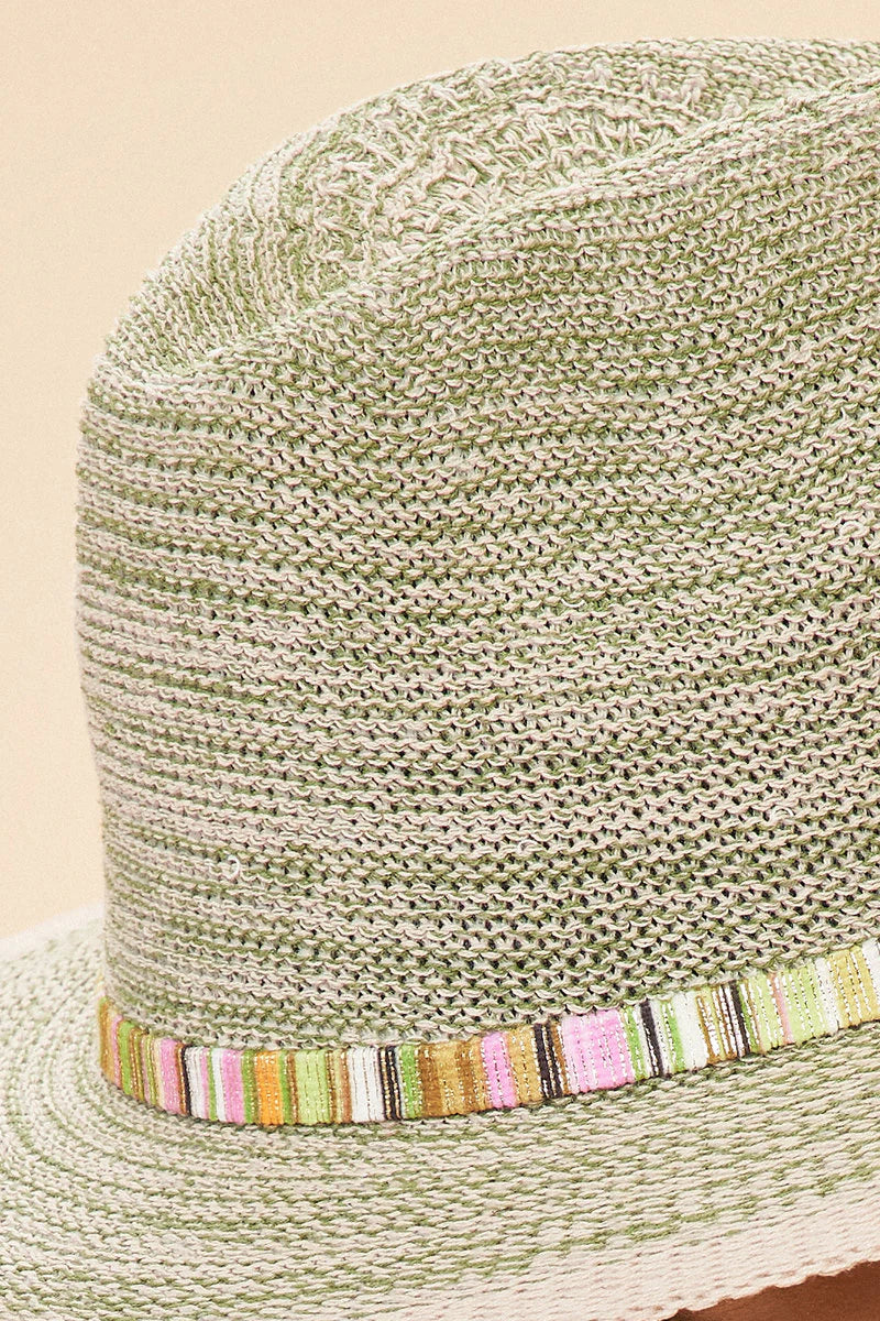 Natalie Packable Hat Fern with Shimmer Band