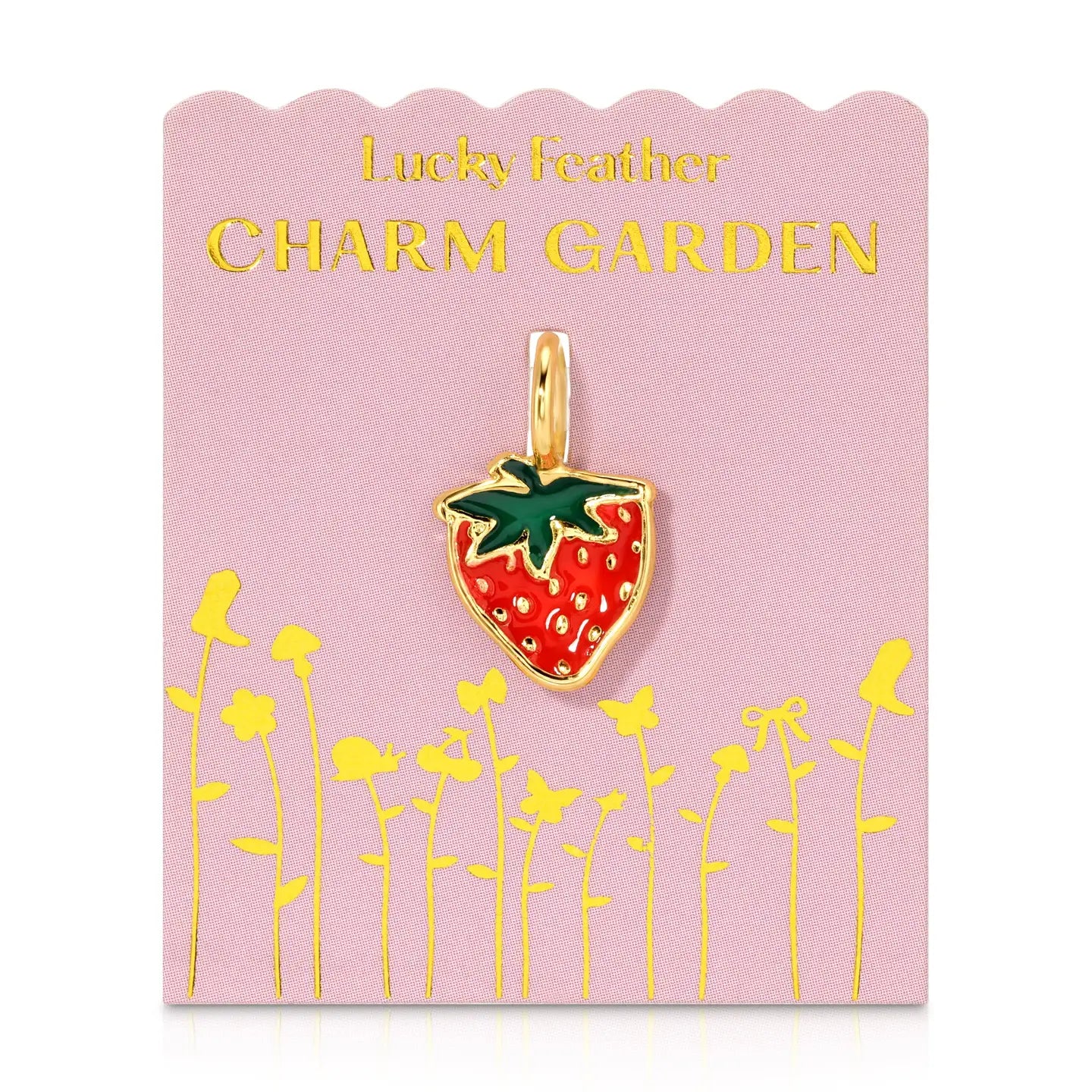 Strawberry Charm Garden Gold Charm