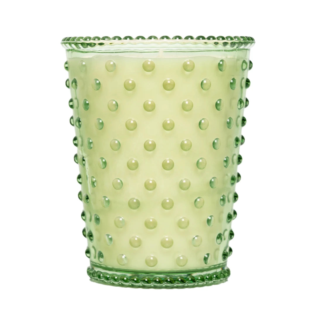 Eucalyptus Hobnail Glass Candle
