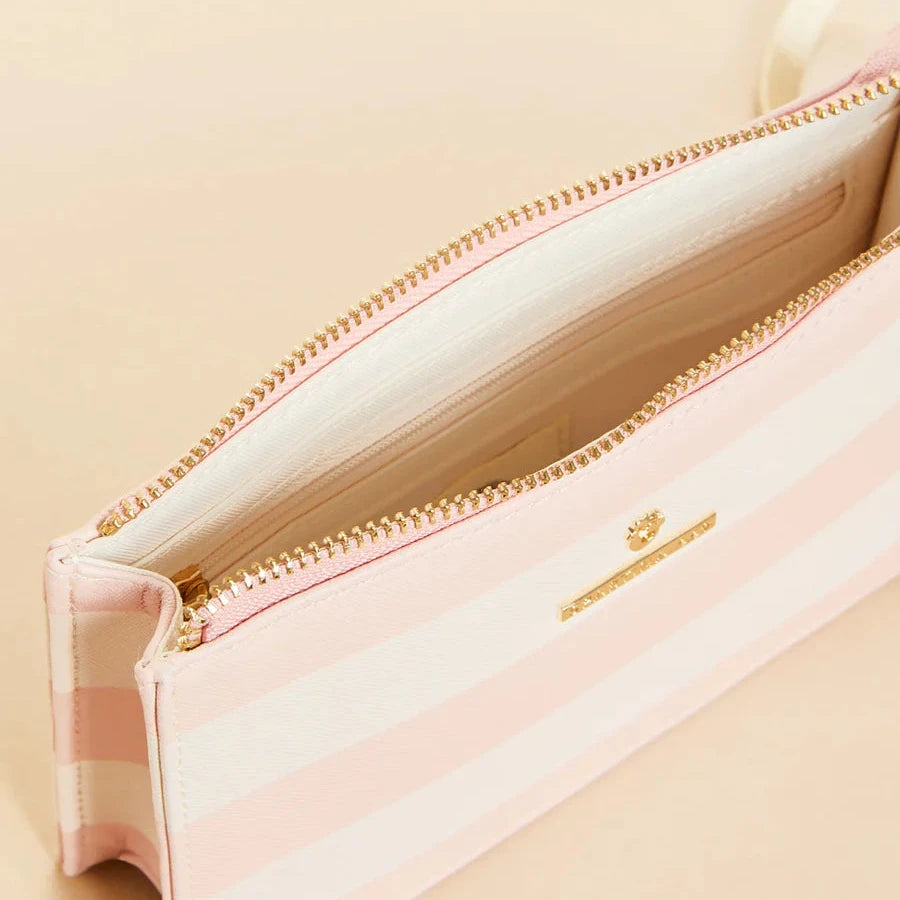 Emmy Wristlet Pink Stripe