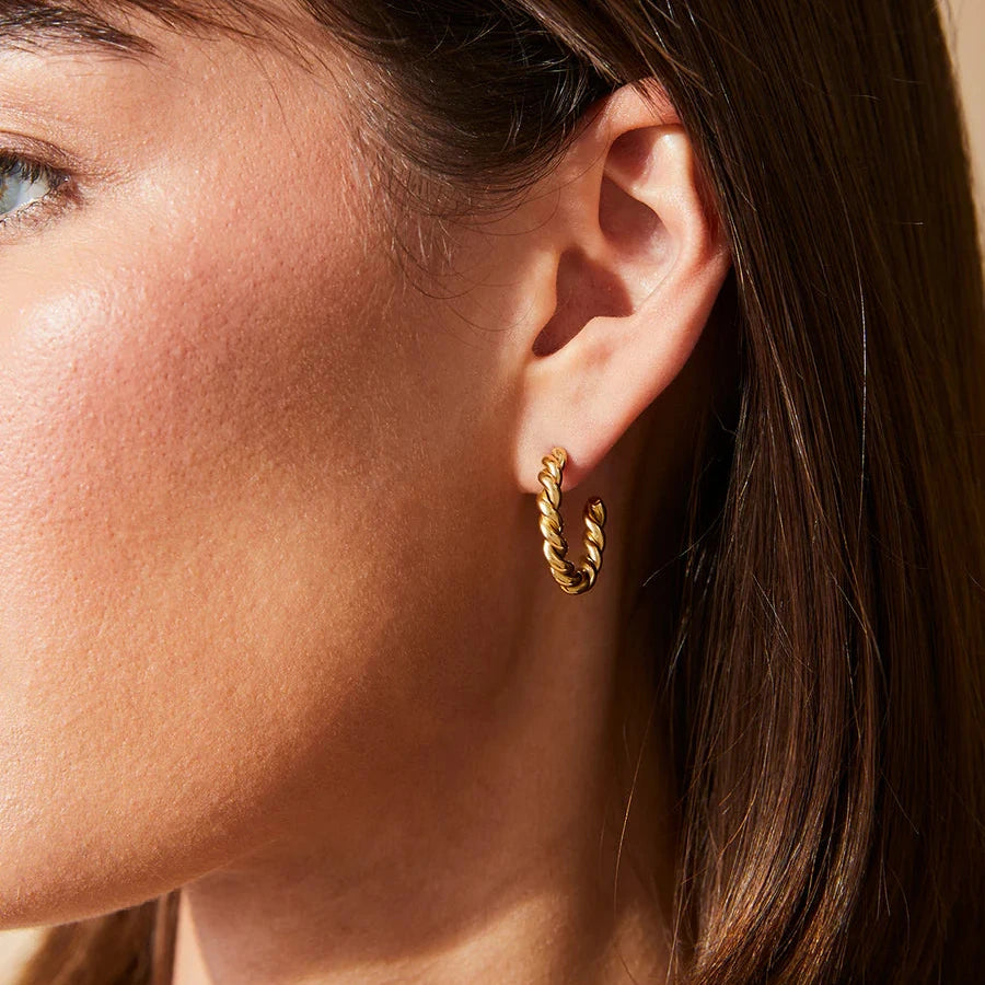 Mitchelville Hoop Earrings Gold