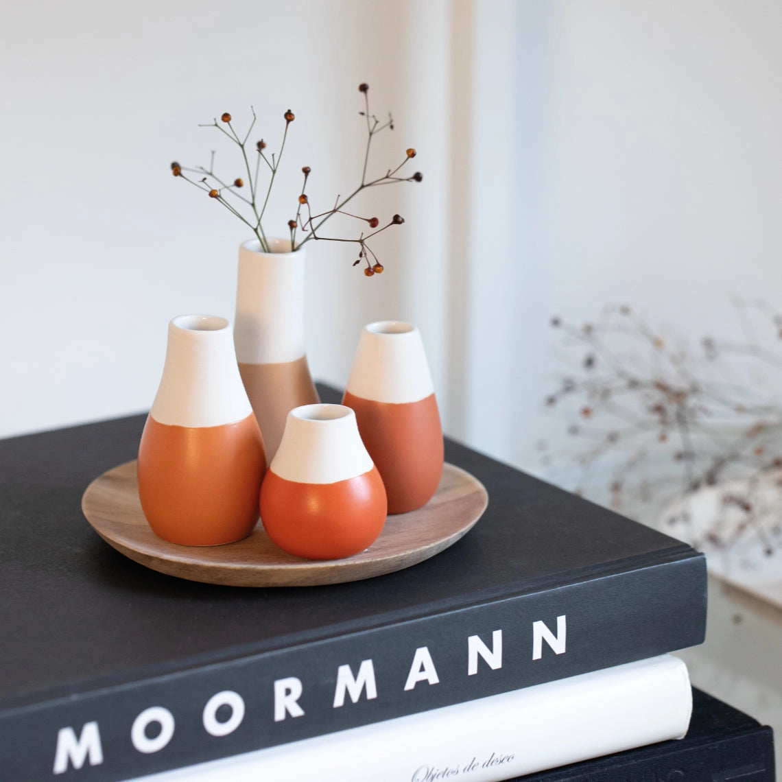 Earthtone Two-Tone Mini Vase
