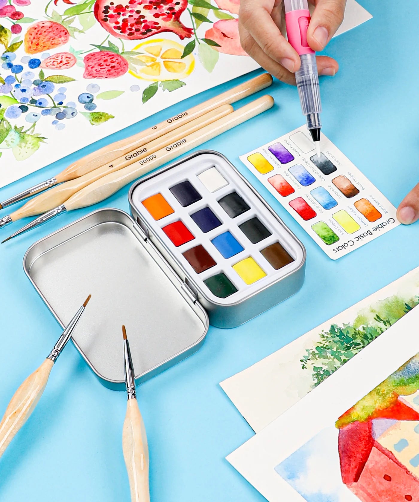 Essential Watercolor Pocket Set of 12 Colors