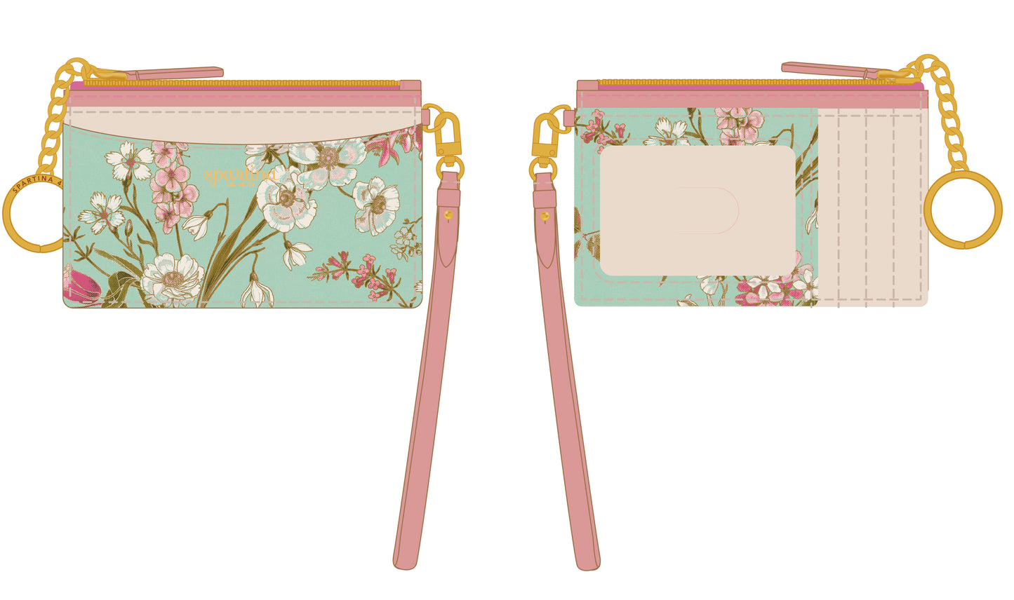 Slimcard Coinpurse Seawall Botanical