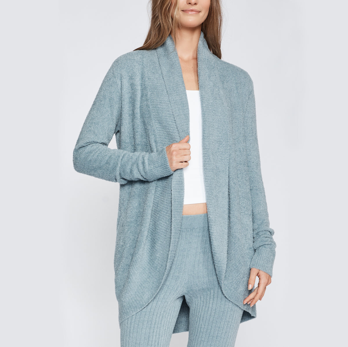 CozyChic Lite® Circle Cardigan Blue Aura