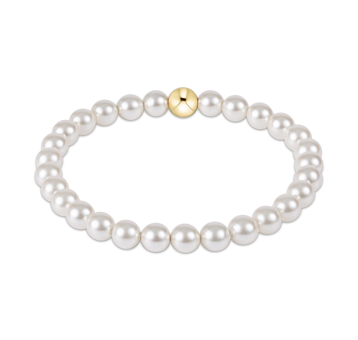 Classic Pearl 6mm Bead Bracelet