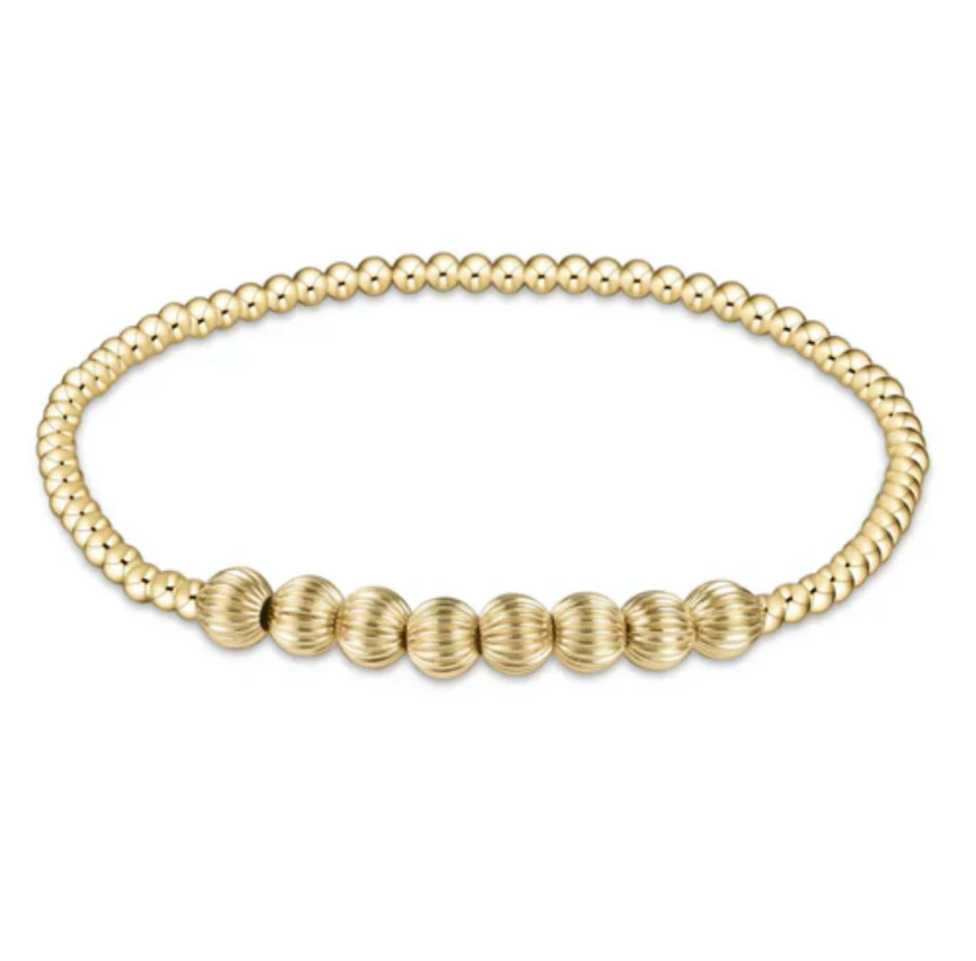 Dignity Beaded Bliss 2.5mm Bead Bracelet 5mm gold
