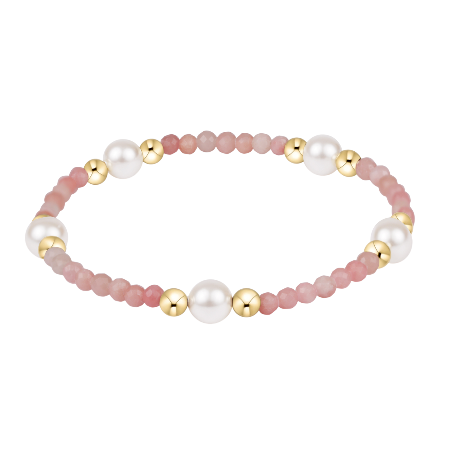 Purpose Pearl 6mm Gem Bracelet Pink Opal