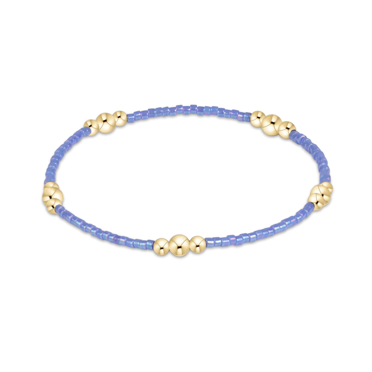 Hope Purpose Gold Bracelet - Bright Blue
