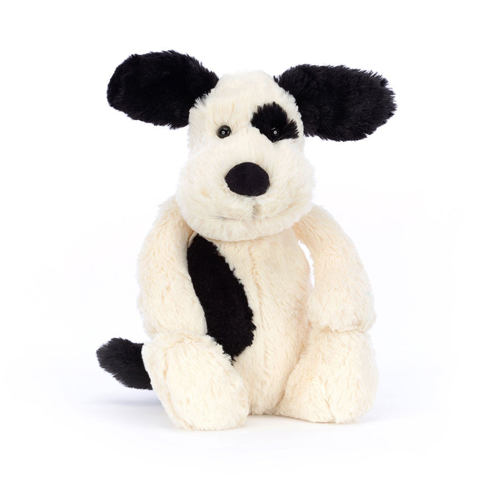 Bashful Black & Cream Puppy "Rufferty" Medium