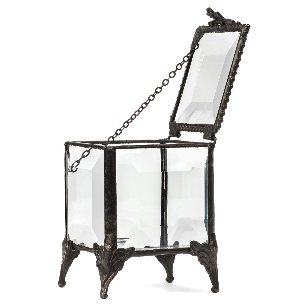 Vintage Beveled Glass Box