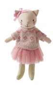 Kitten Cotton Animal in Skirt and Sweater