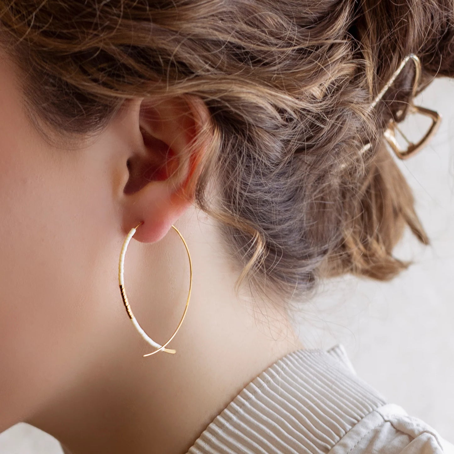 Norah Earrings Ivory
