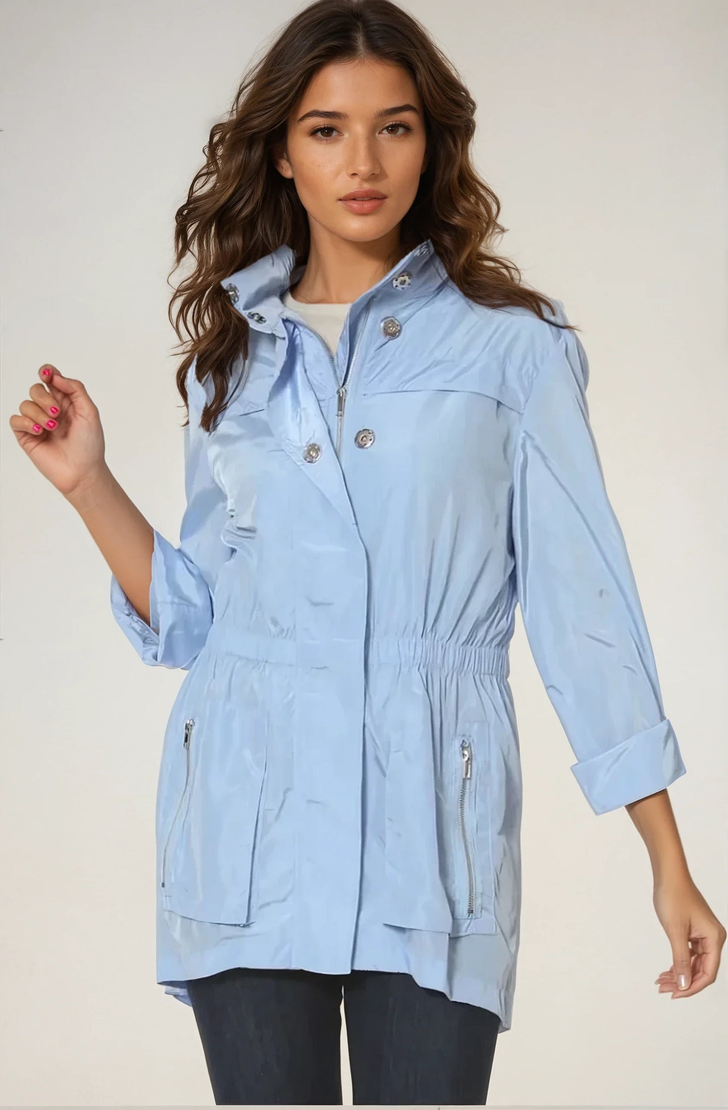 Tess Anorak Jacket Light Blue