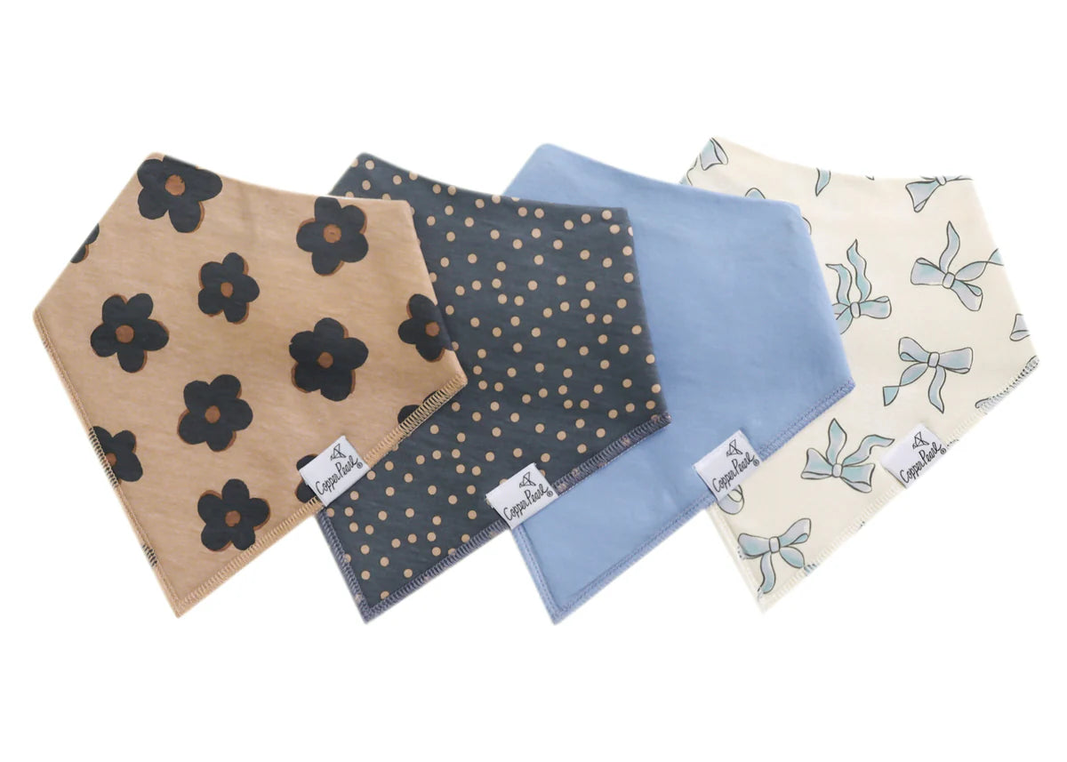 Bandana Bibs Set of 4 Gemma in Tan