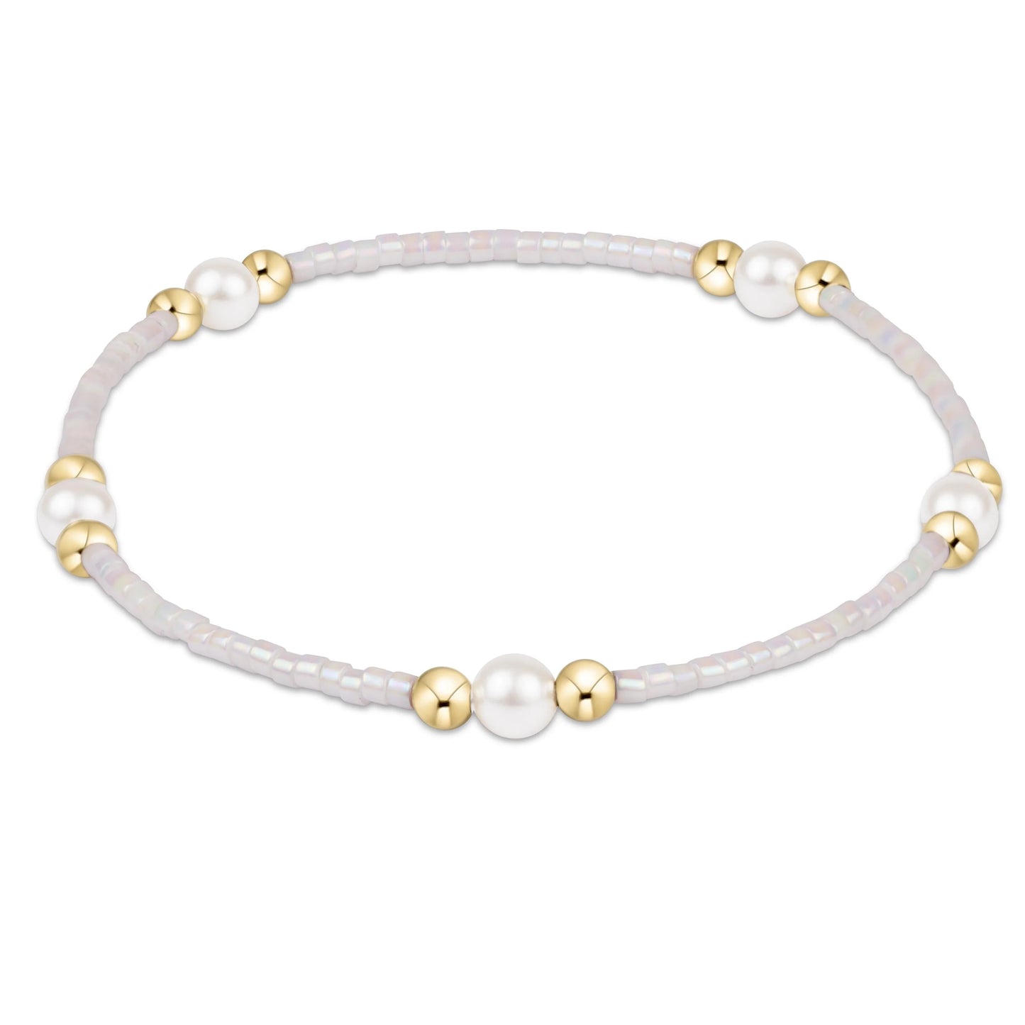 Hope Purpose Pearl Bracelet Silky White