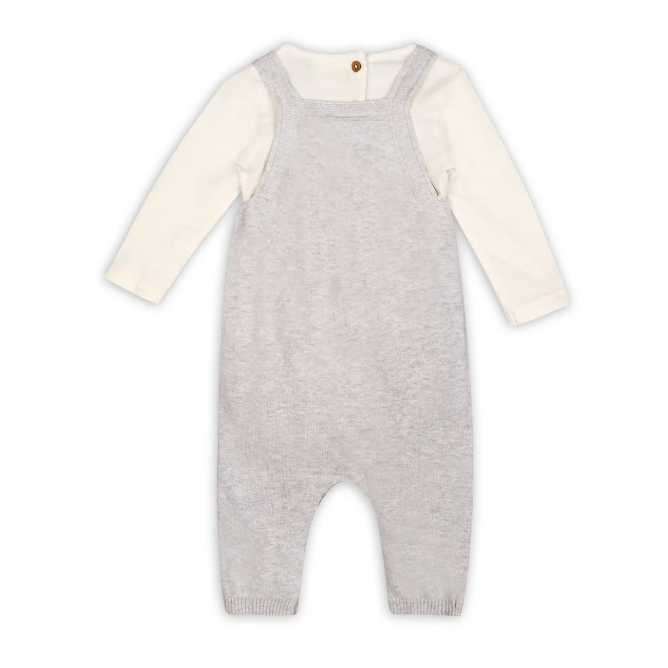 Puppy Dog 3D Pocket Sweater Knit Baby Overall Set (Organic Cotton)