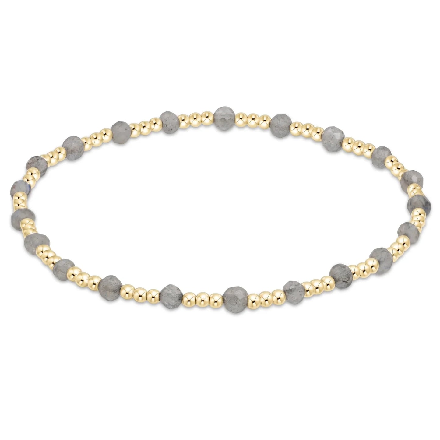 Extends Gemstone Gold Sincerity 3mm Bracelet Labradorite