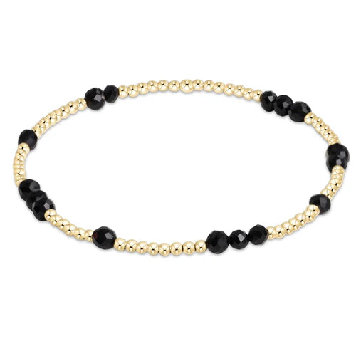 Extends Hope Unwritten Gemstone Bracelet Faceted Onyx