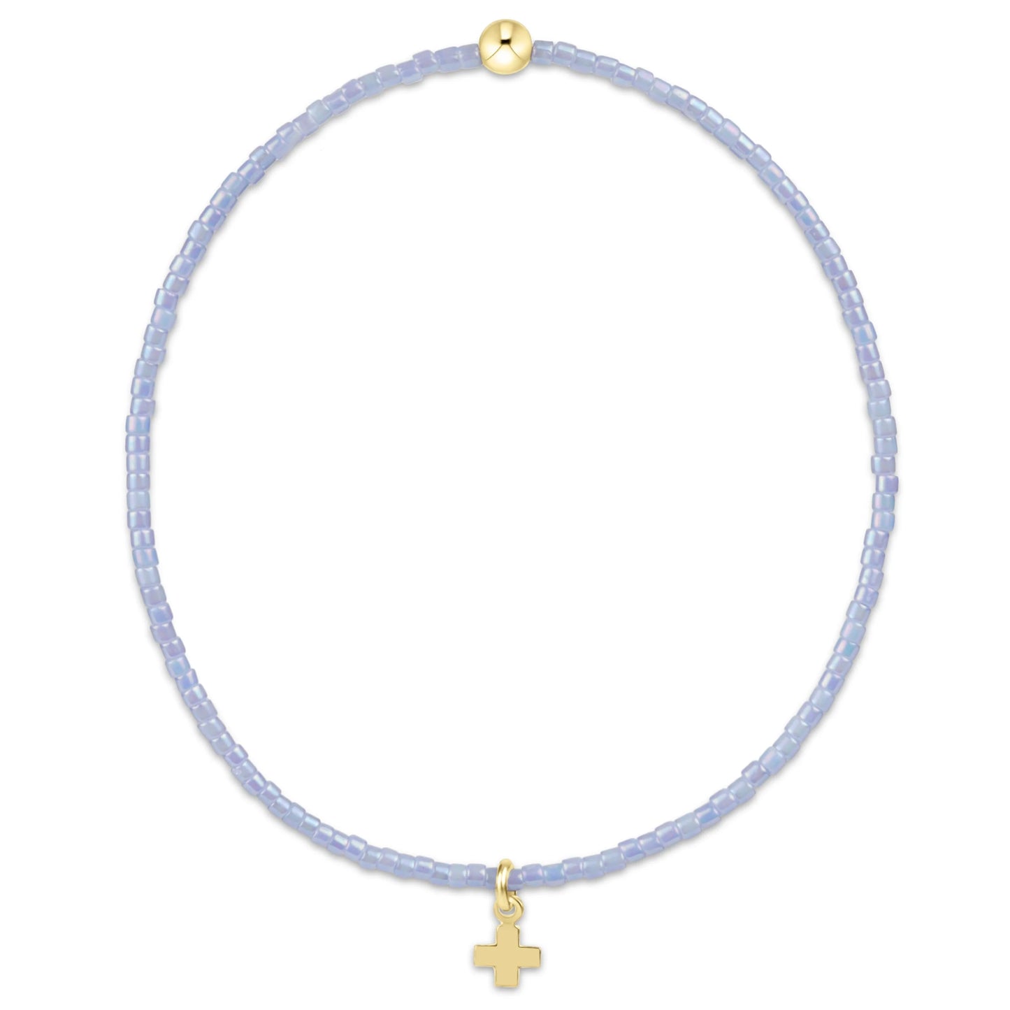 Hope Classic Ocean Mist Bracelet Signature Cross Small Gold Charm