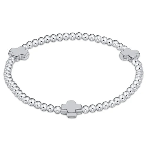 Extends Signature Cross Sterling 3mm Bracelet