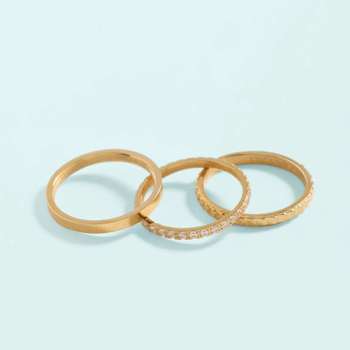 Sunrise Ring Stack Crystal
