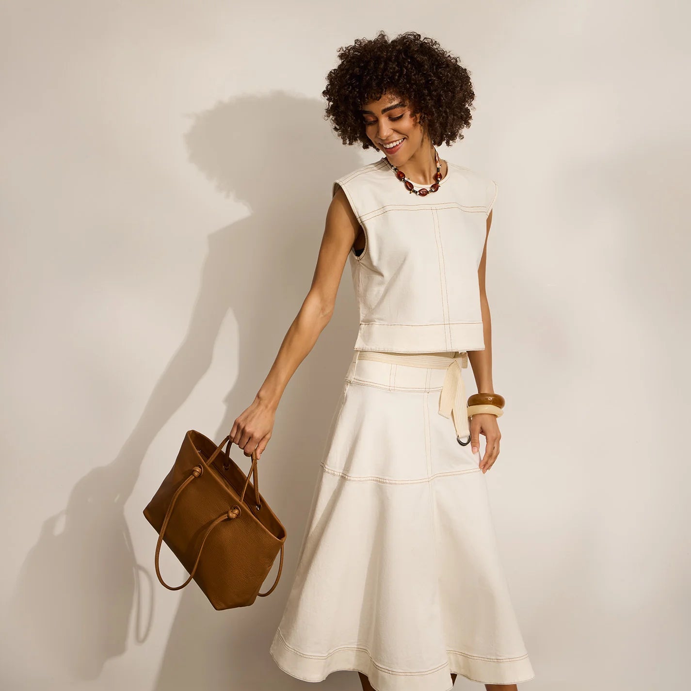 Softie Tote Timber Brown