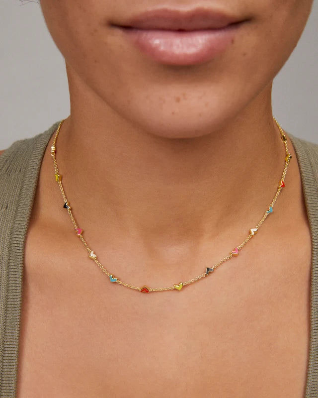 Heart Necklace Layering Set