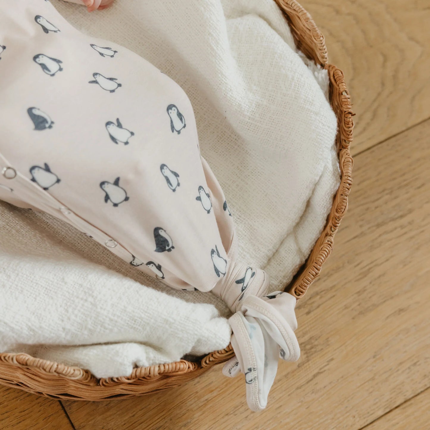 Newborn Knotted Gown Penguins