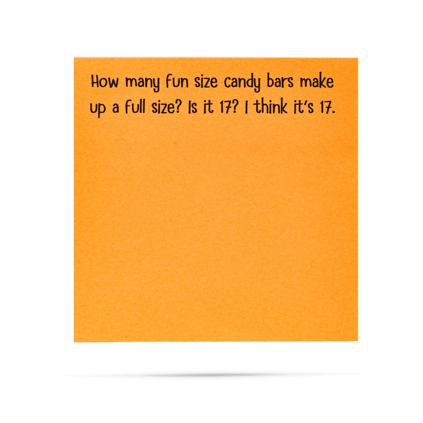 Fun Size Candy Bars Sticky Note Pad