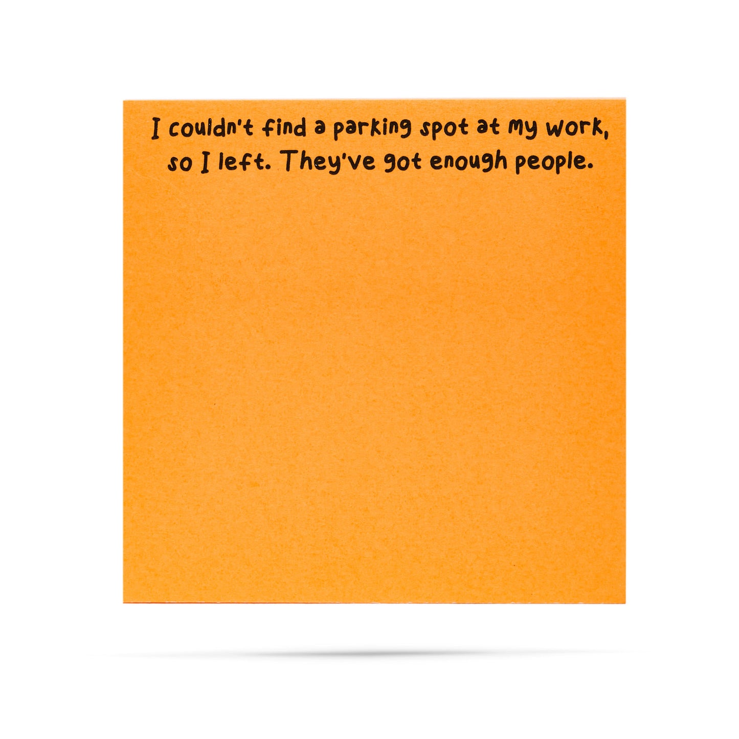 Couldn't Find a Parking Spot Sticky Note Pad