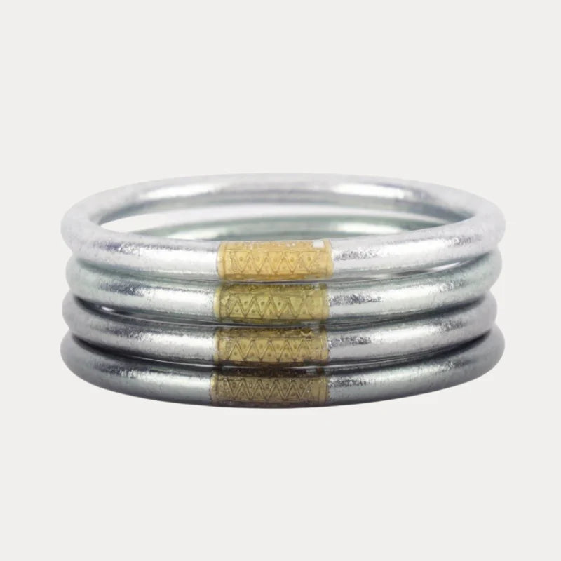 Moon All Weather Bangles Set of 4 Serenity Prayer