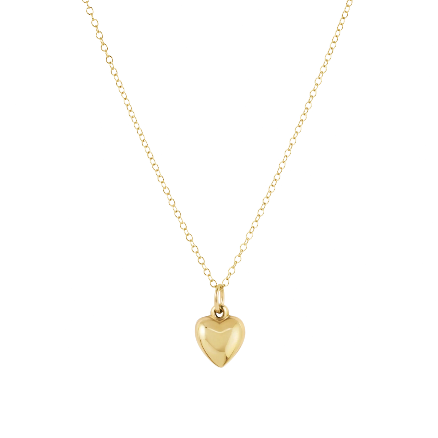 16" Necklace Gold Love Plush Small Gold Charm