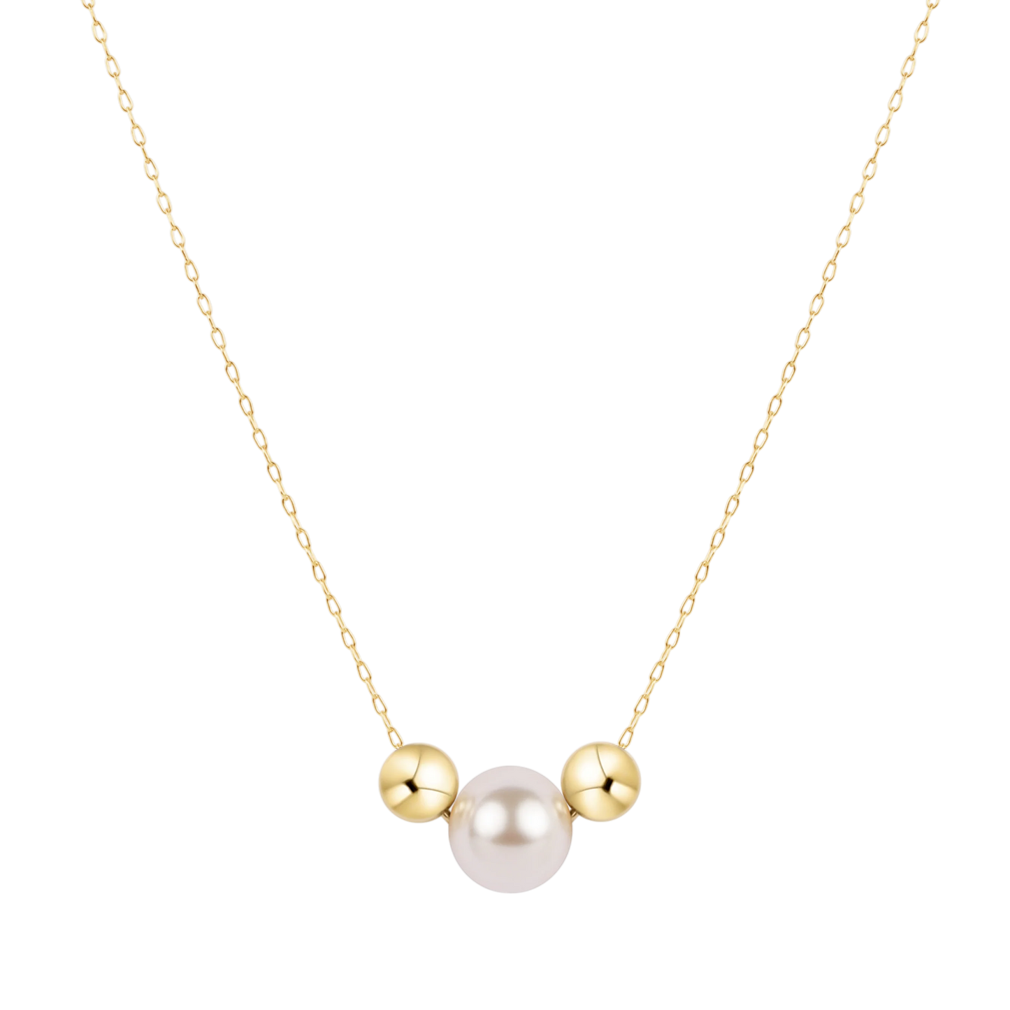 16" Necklace Gold Purpose Pearl