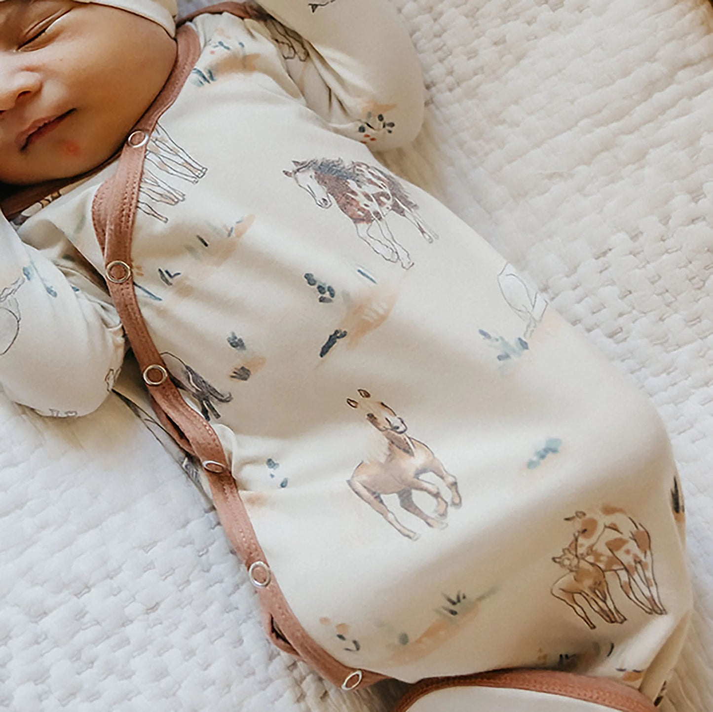 Newborn Knotted Gown Montana