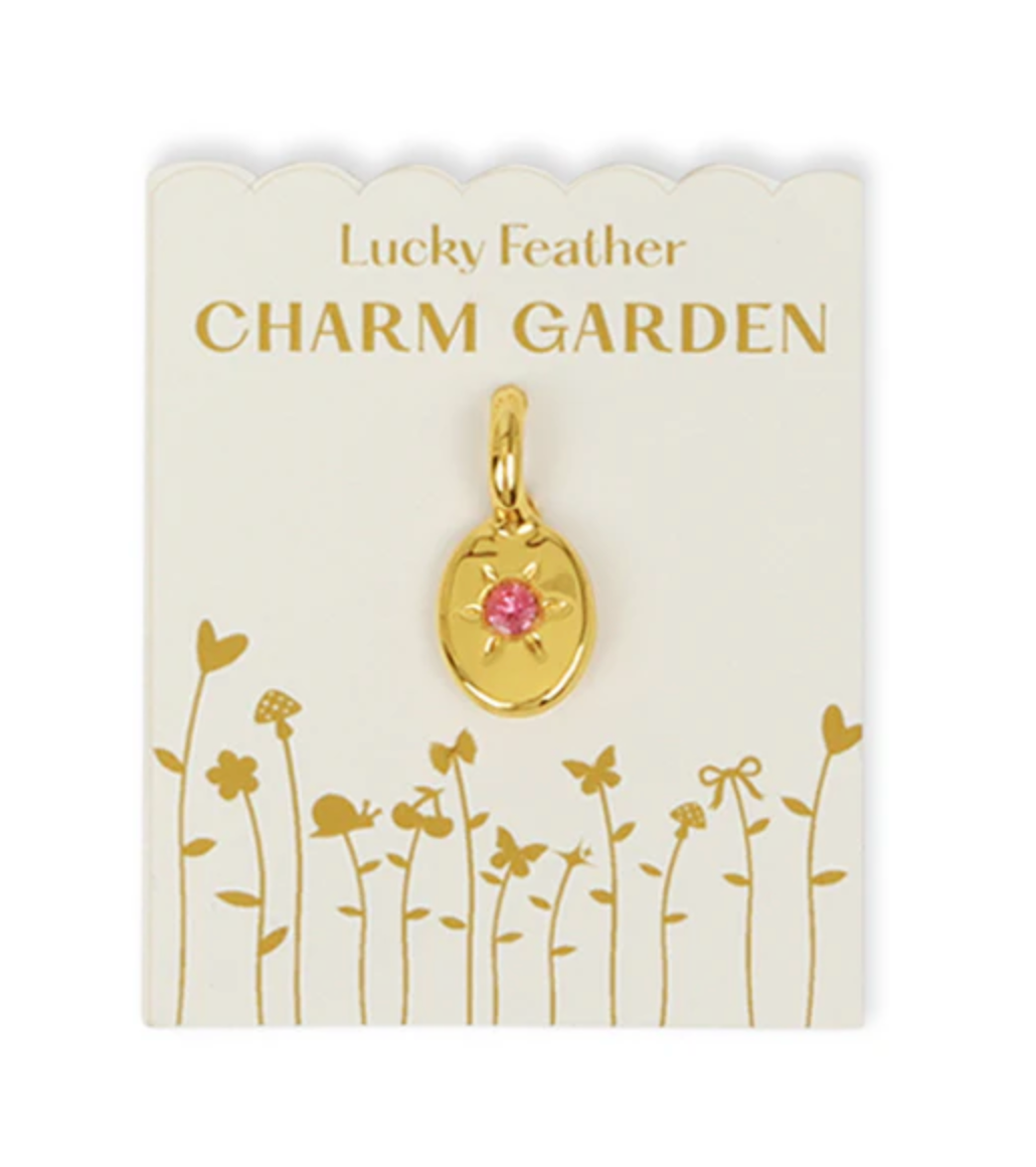 October Charm Garden Gold Charm Birthstone