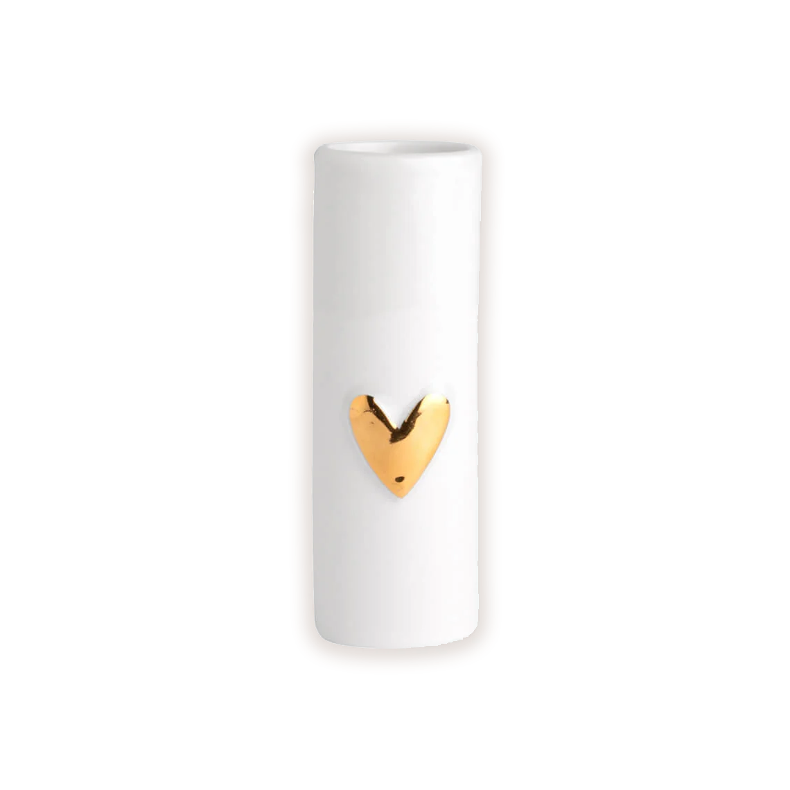 Gold Love Heart Mini Vase